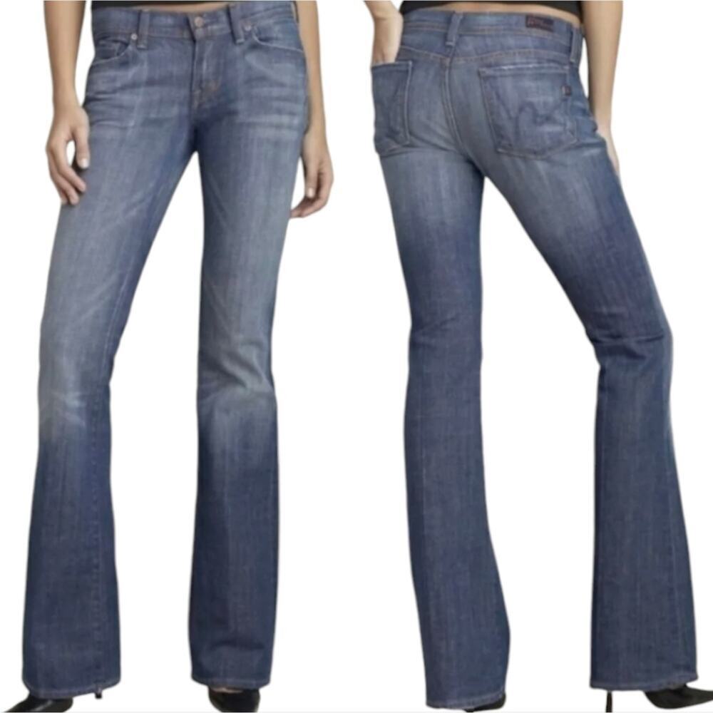 Citizens of Humanity Ingrid 002 Low Waist Flare Jeans‎ Medium Wash Blue Bootcut